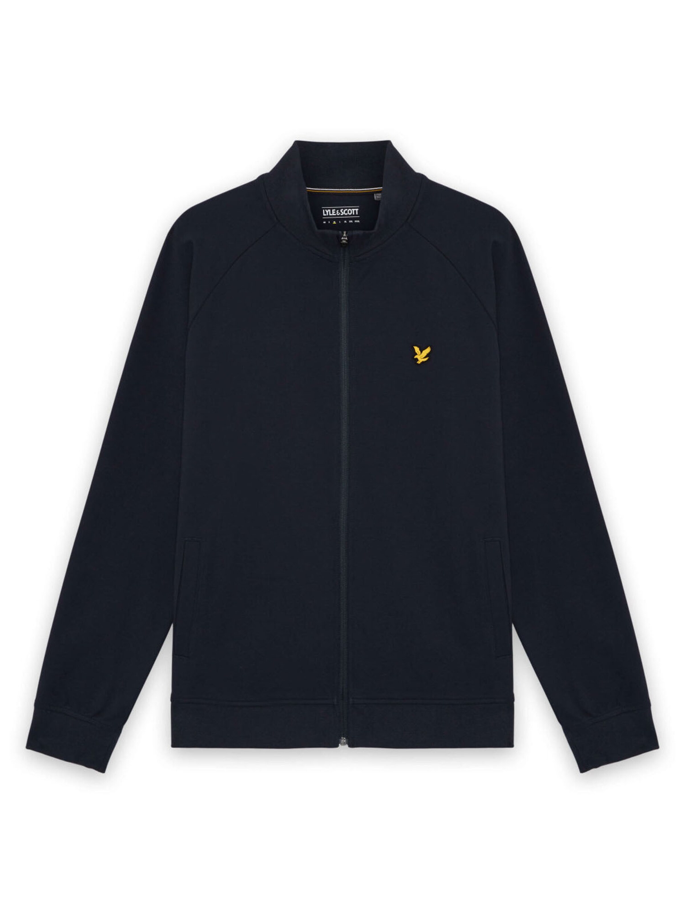 Lyle & Scott Fleece jas in Blauw: voorkant