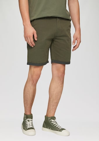 Regular Pantalon QS en vert