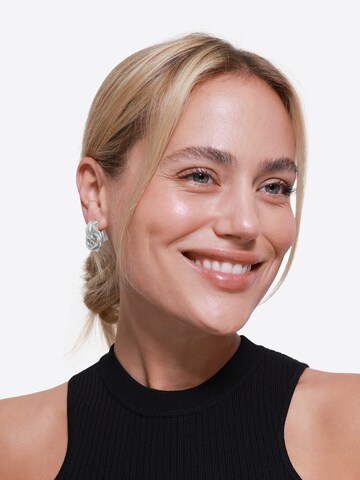 Boucles d'oreilles 'Ember' Heideman en argent : devant