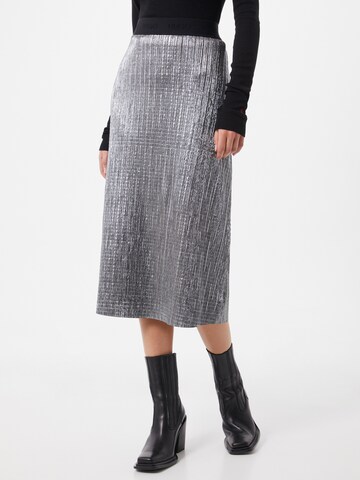 HUGO Red Skirt 'Nalissee' in Silver: front