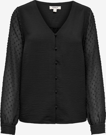 Chemisier 'ONLRHODES METTE' ONLY en noir : devant