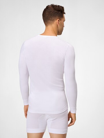 Ammann Longsleeve ' Organic Doppelripp ' in Weiß