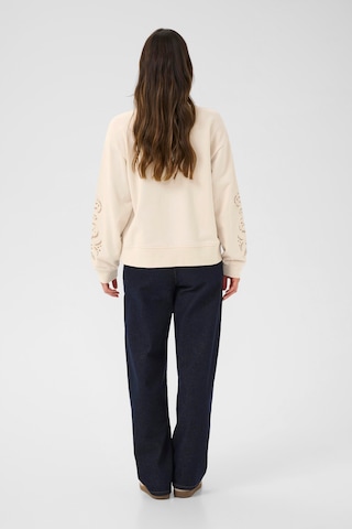 Cream Sweatshirt 'Josie' in Beige