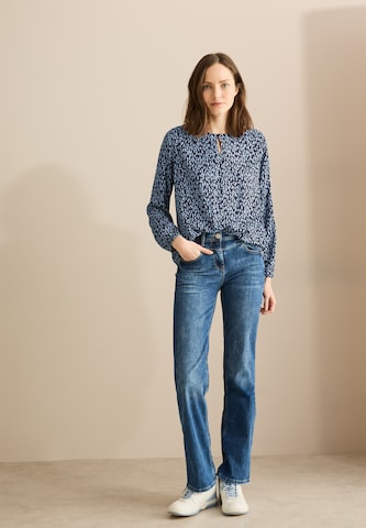 CECIL Gemusterte Bluse in Blau