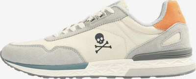 Scalpers Sneakers laag 'Harry' in de kleur Lichtgrijs / Pasteloranje / Offwhite, Productweergave