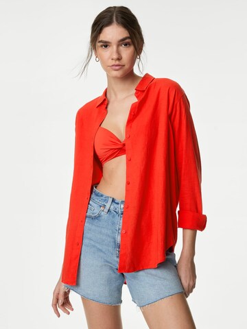 Marks & Spencer Blouse in Red: front