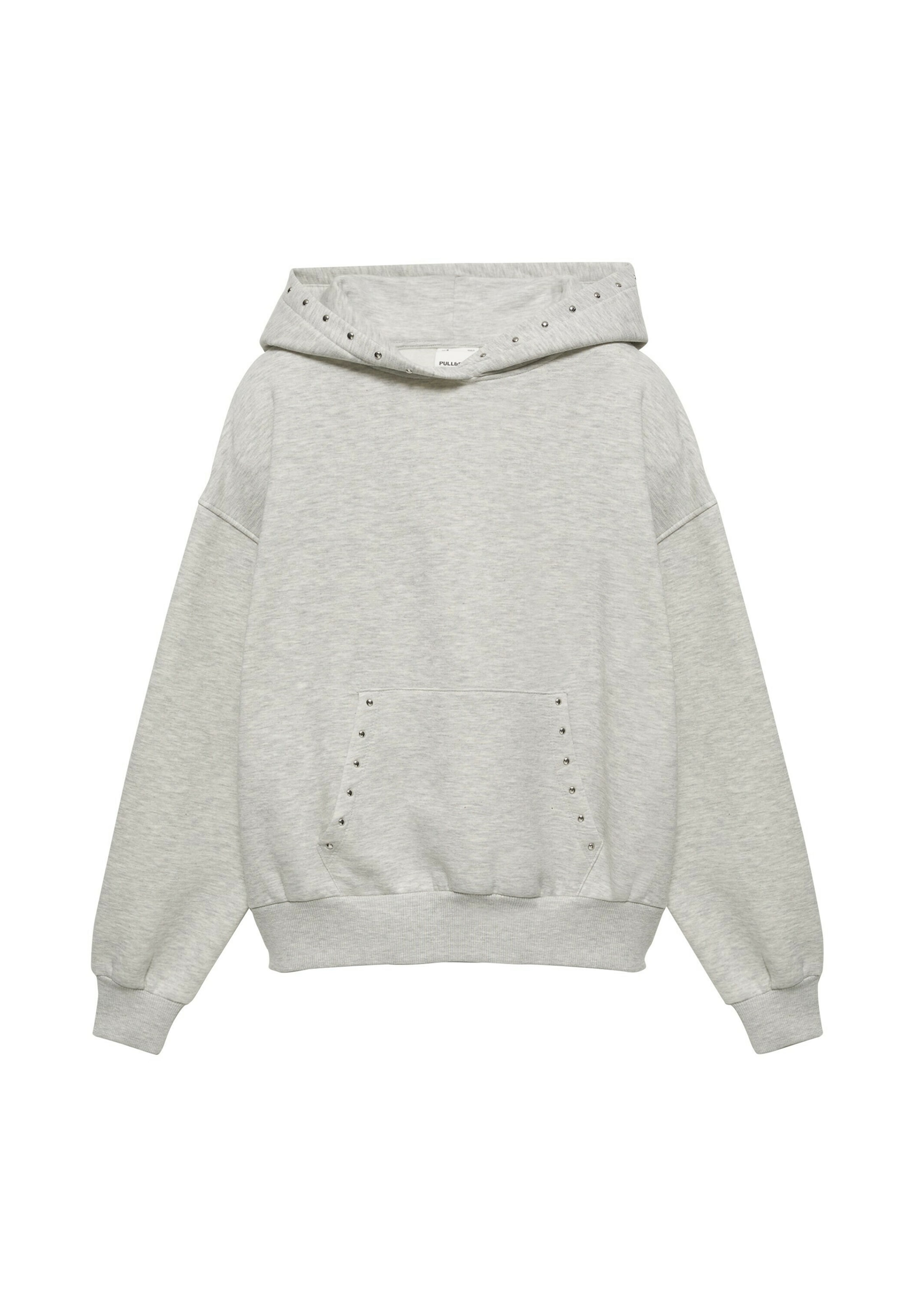 Sweat-shirt Pull&Bear en gris : devant