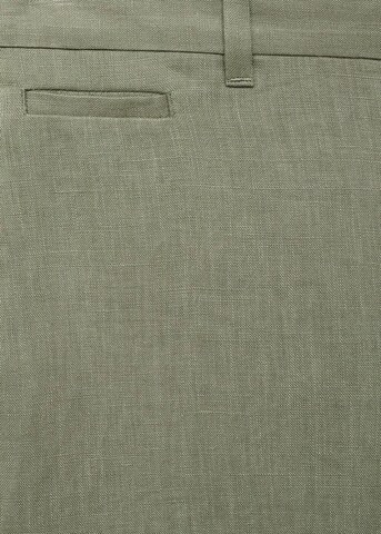MANGO MAN Slim fit Pants 'Oyster' in Green