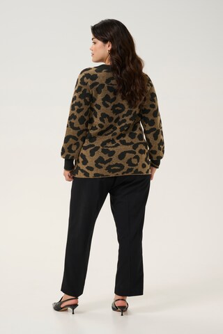 KAFFE CURVE Pullover in Braun