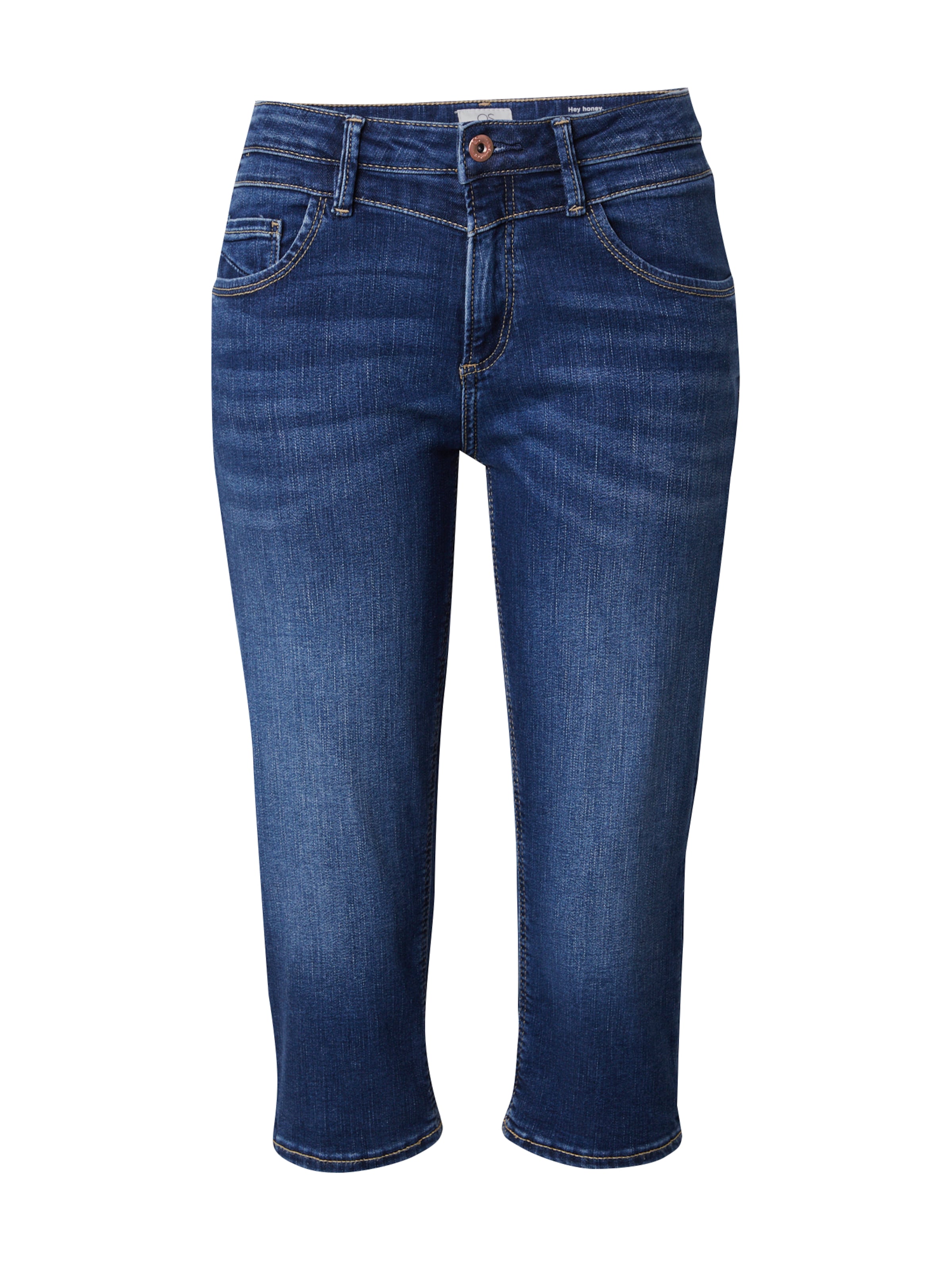 Coupe slim Jean 'Catie' QS en bleu : devant