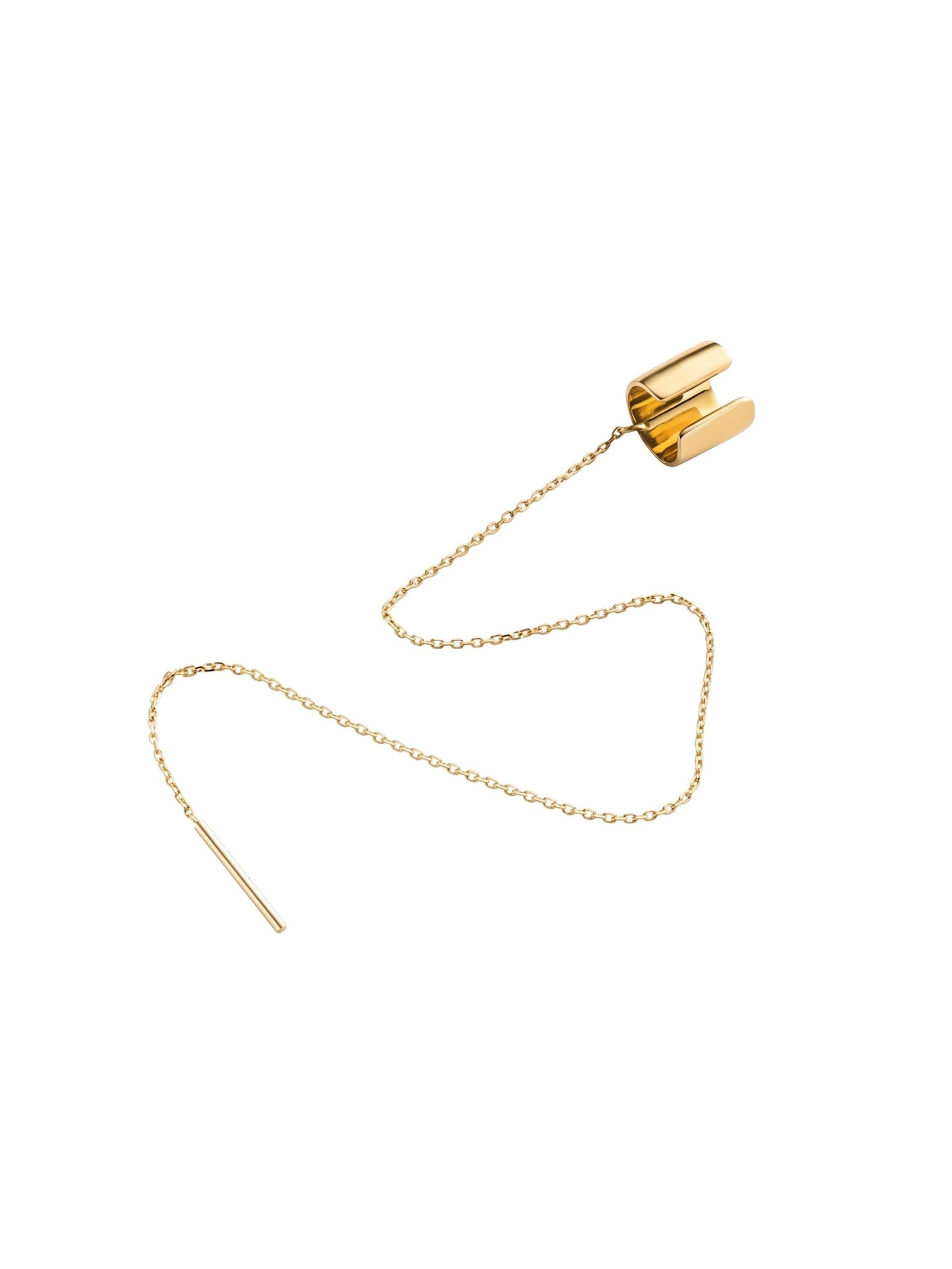 REYTEL Earrings 'AXIS' in Yellow: front