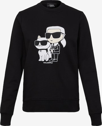 Karl Lagerfeld Μπλούζα φούτερ 'Ikonik 2.0' σε μαύρο: μπροστά