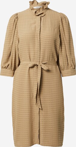 Samsøe Samsøe Shirt dress 'MEJSI' in Beige: front