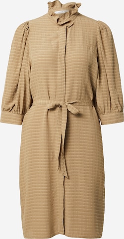 Robe-chemise 'MEJSI' Samsøe Samsøe en beige : devant