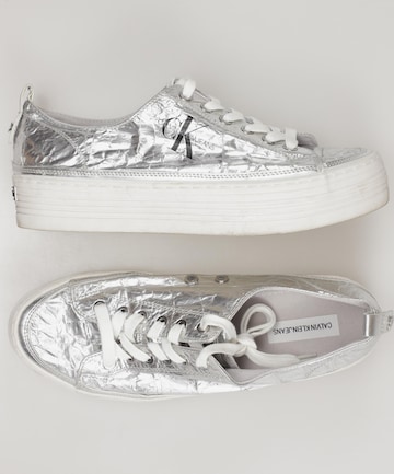 Calvin Klein Jeans Sneakers & Trainers in 41 in Silver: front