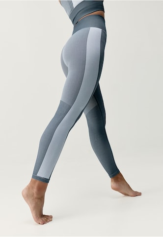 Born Living Yoga Skinny Sporthose 'Athena' in Blau