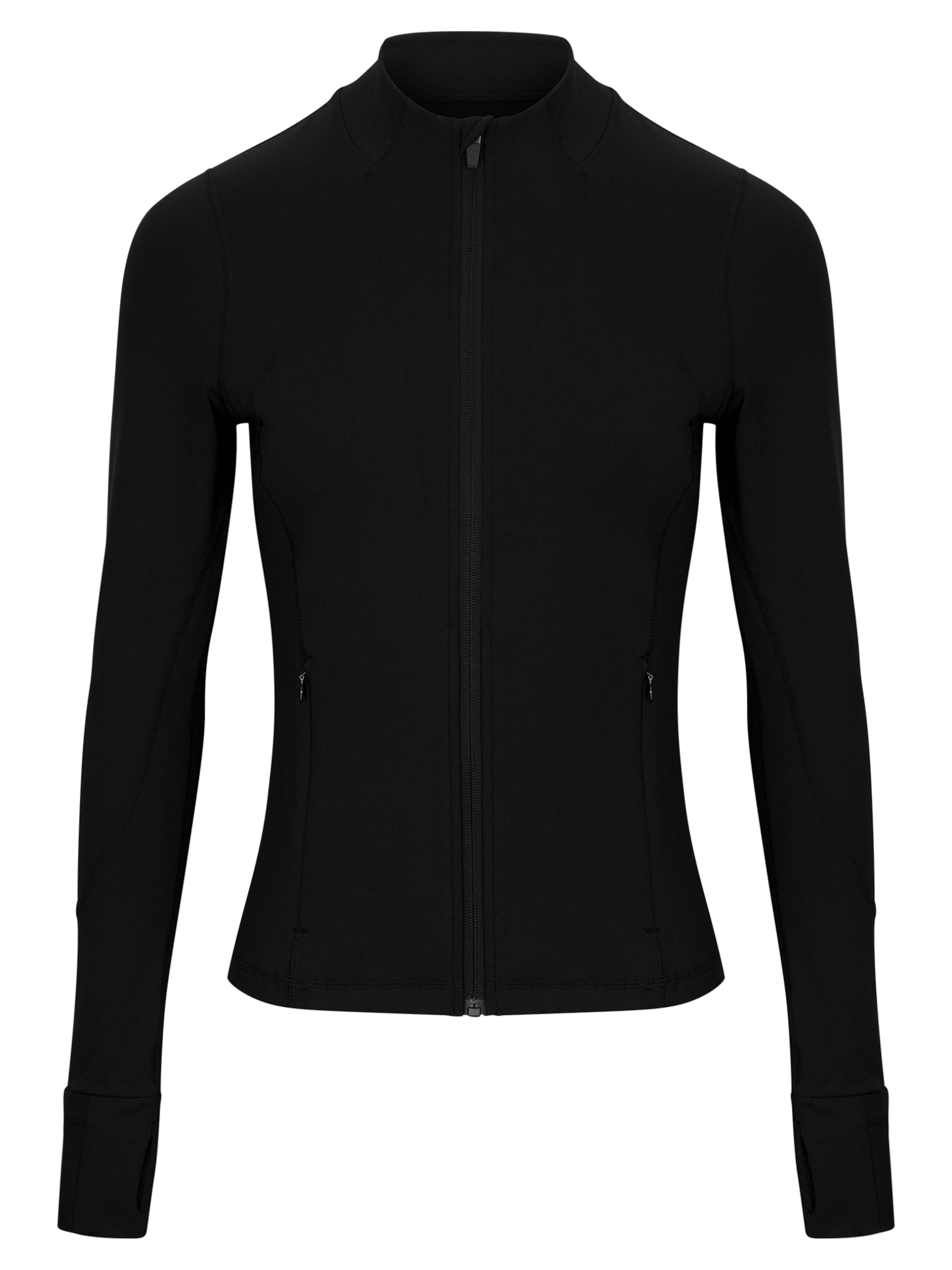 Nomi Active Athletic Jacket in Black: front