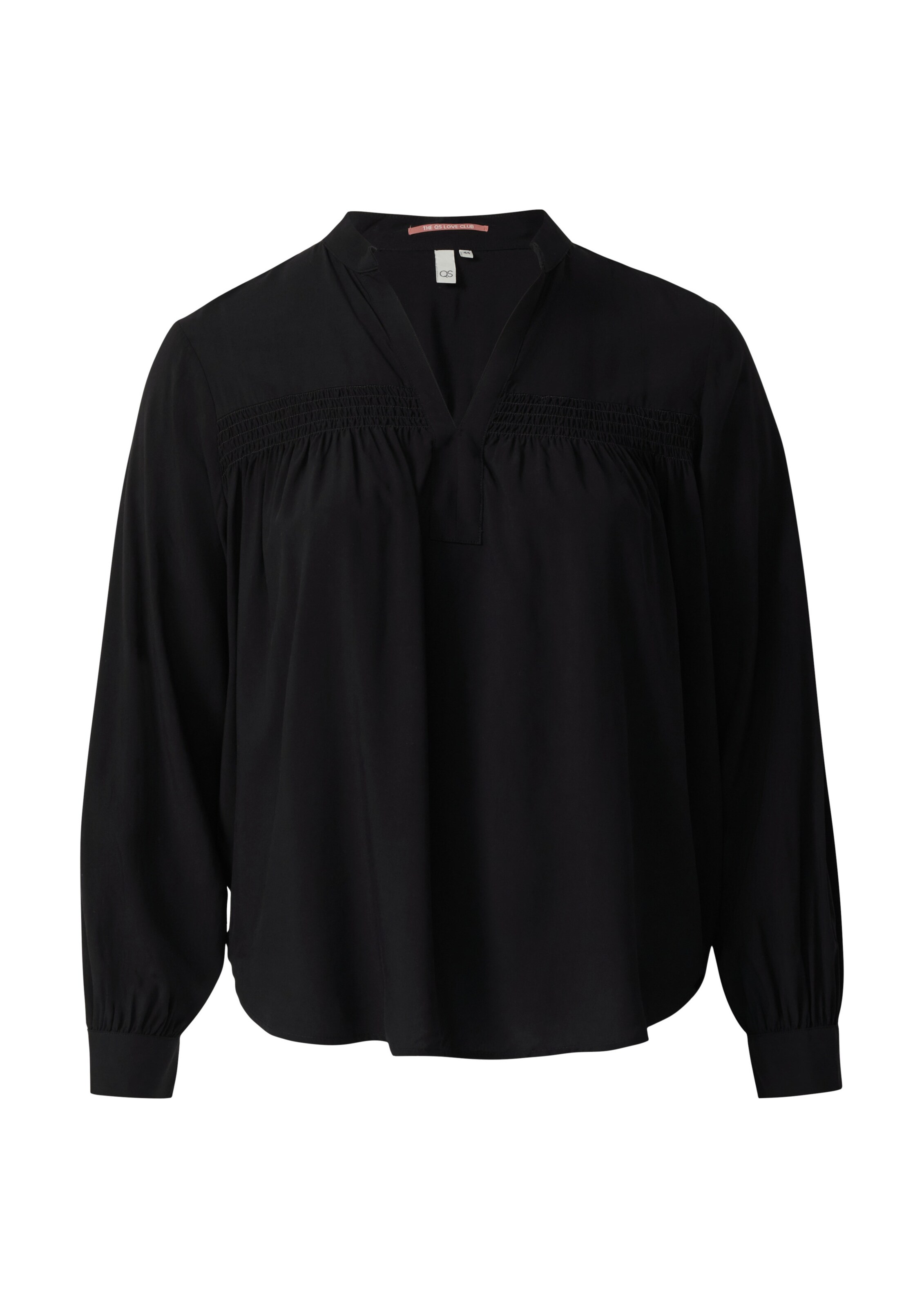 Chemisier QS en noir : devant
