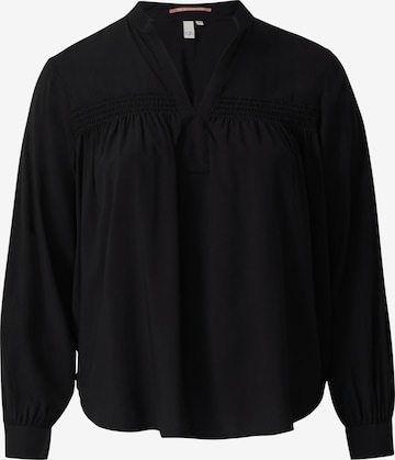 Chemisier QS en noir : devant