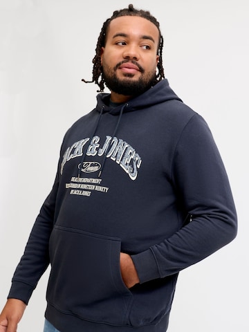 Jack & Jones Plus - Sudadera 'JJEDENVER' en azul