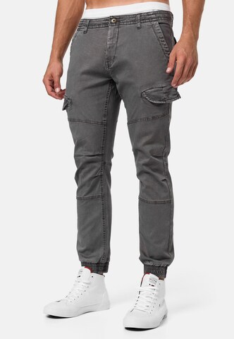 INDICODE JEANS Regular Cargo Pants in Grey