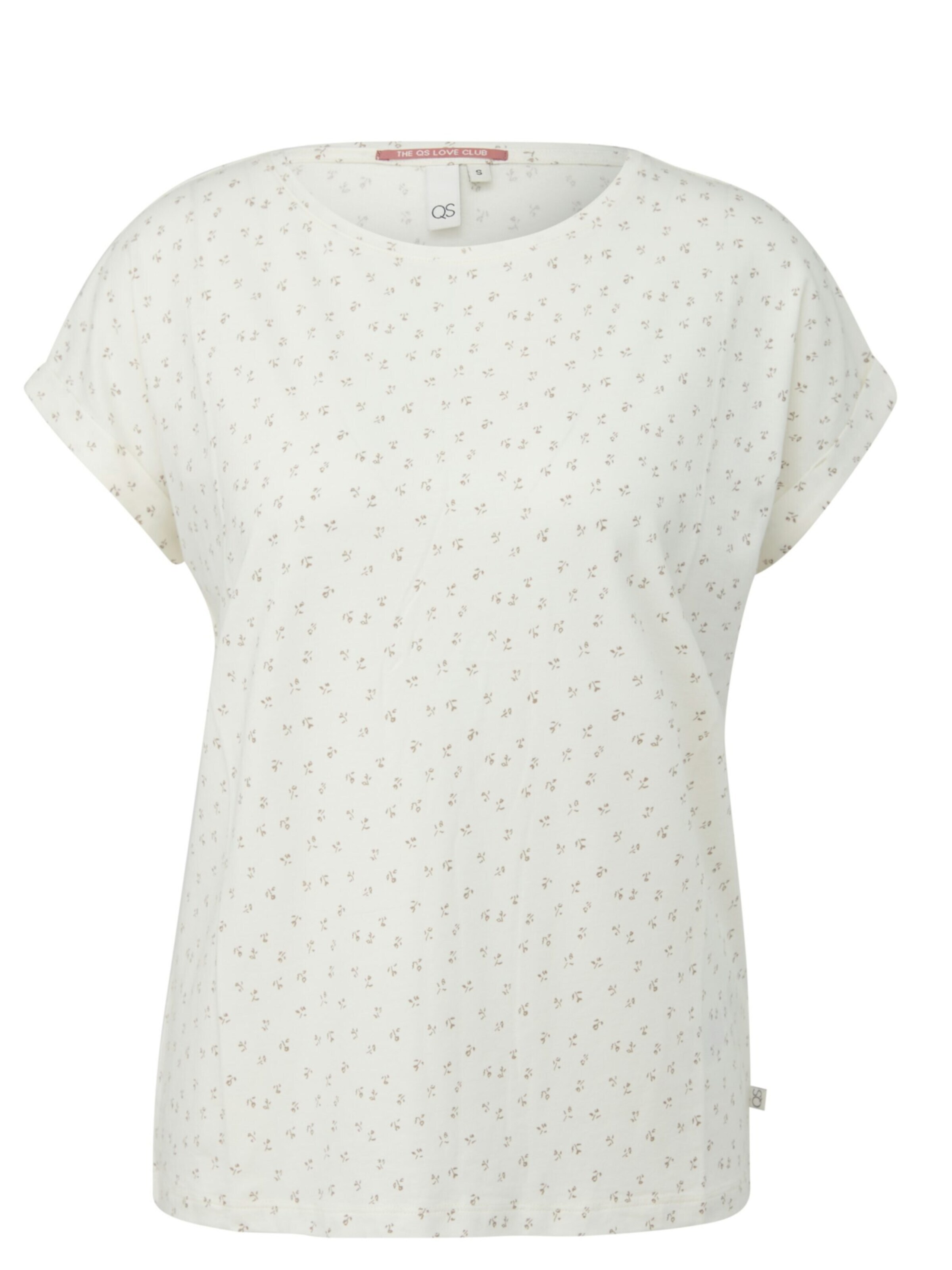T-shirt 'Q/S designed by - Dames t-shirt' QS en blanc : devant