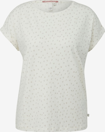 T-shirt 'Q/S designed by - Dames t-shirt' QS en blanc : devant