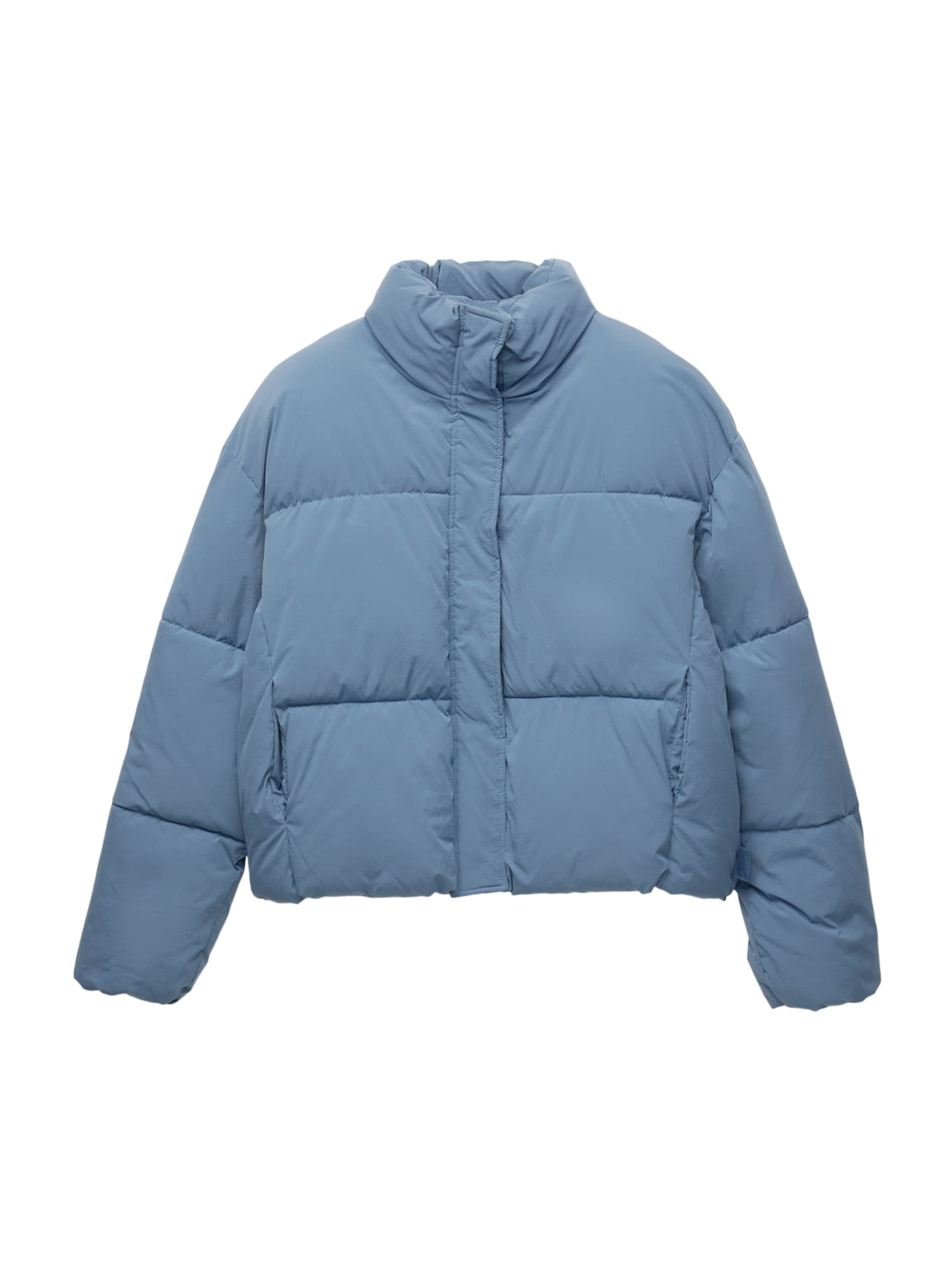 Geacă de iarnă 'Cazadora' de la Pull&Bear pe albastru: față