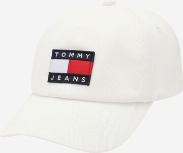 Tommy Jeans Kšiltovka – bílá: přední strana