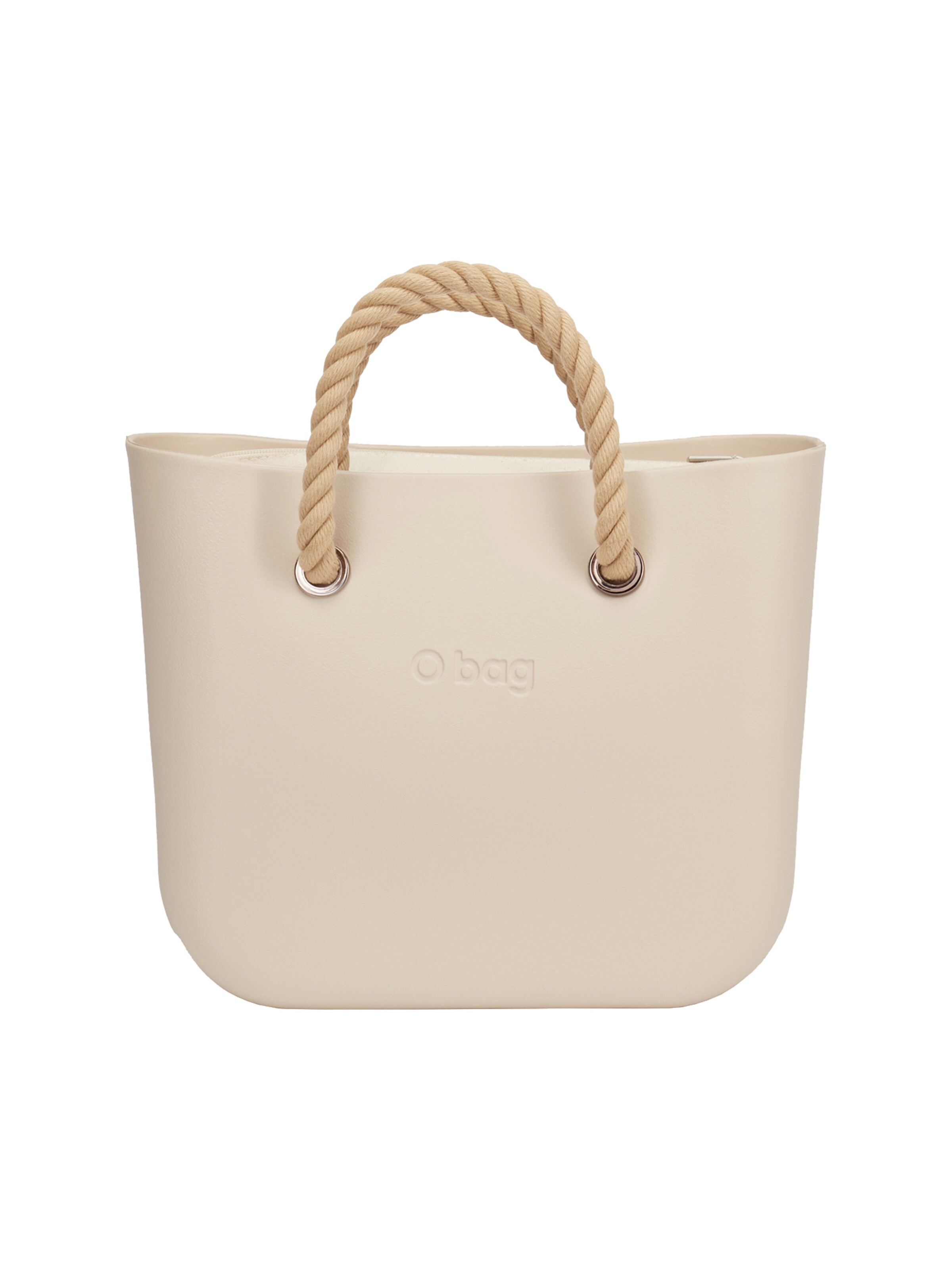 O bag Umhängetasche in Beige: Vorderseite