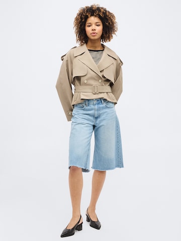 Gina Tricot Демисезонное пальто в Бежевый