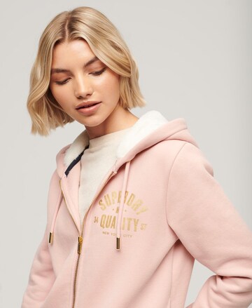 Veste de survêtement Superdry en rose