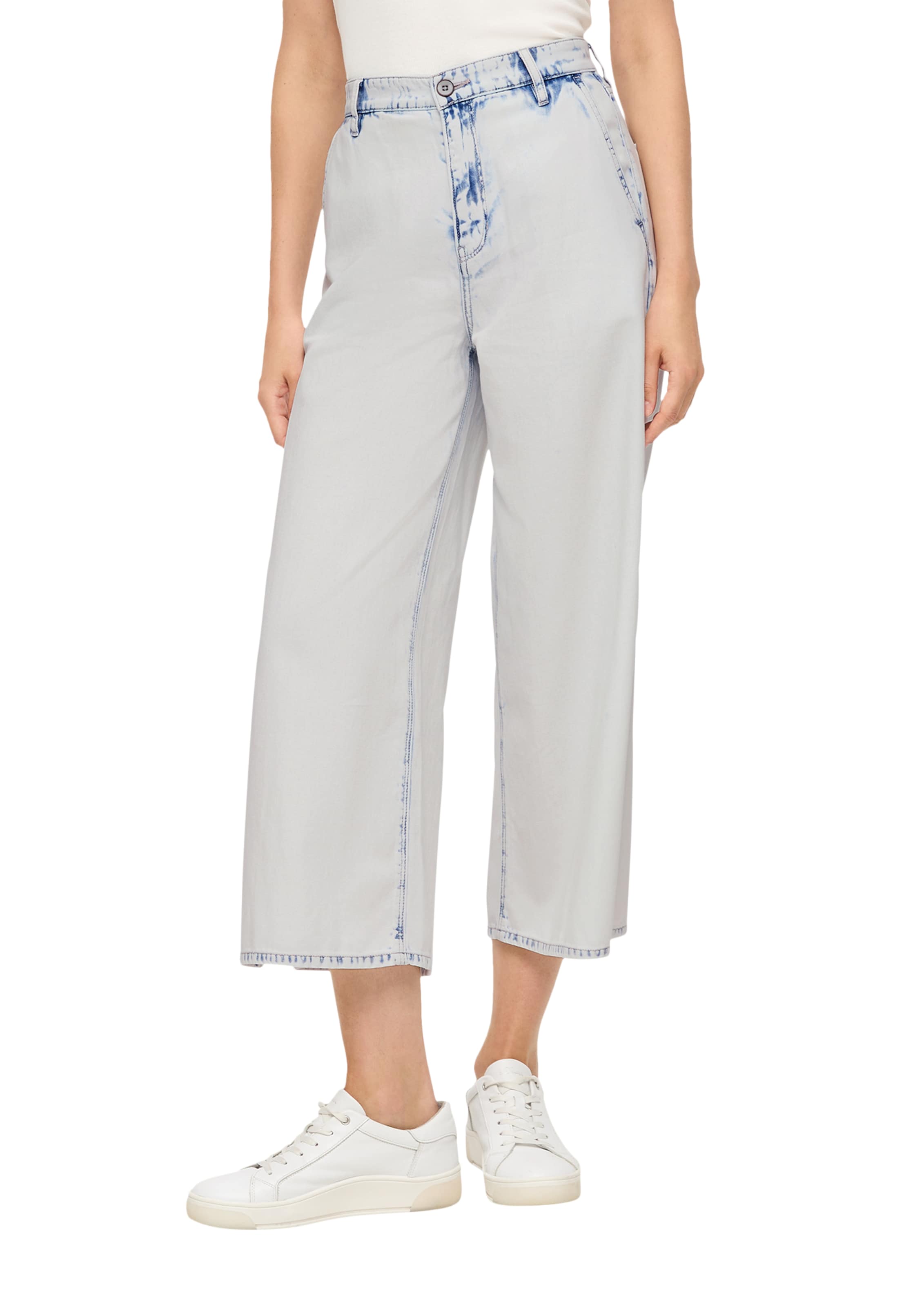 s.Oliver Wide leg Jeans in Blauw: voorkant
