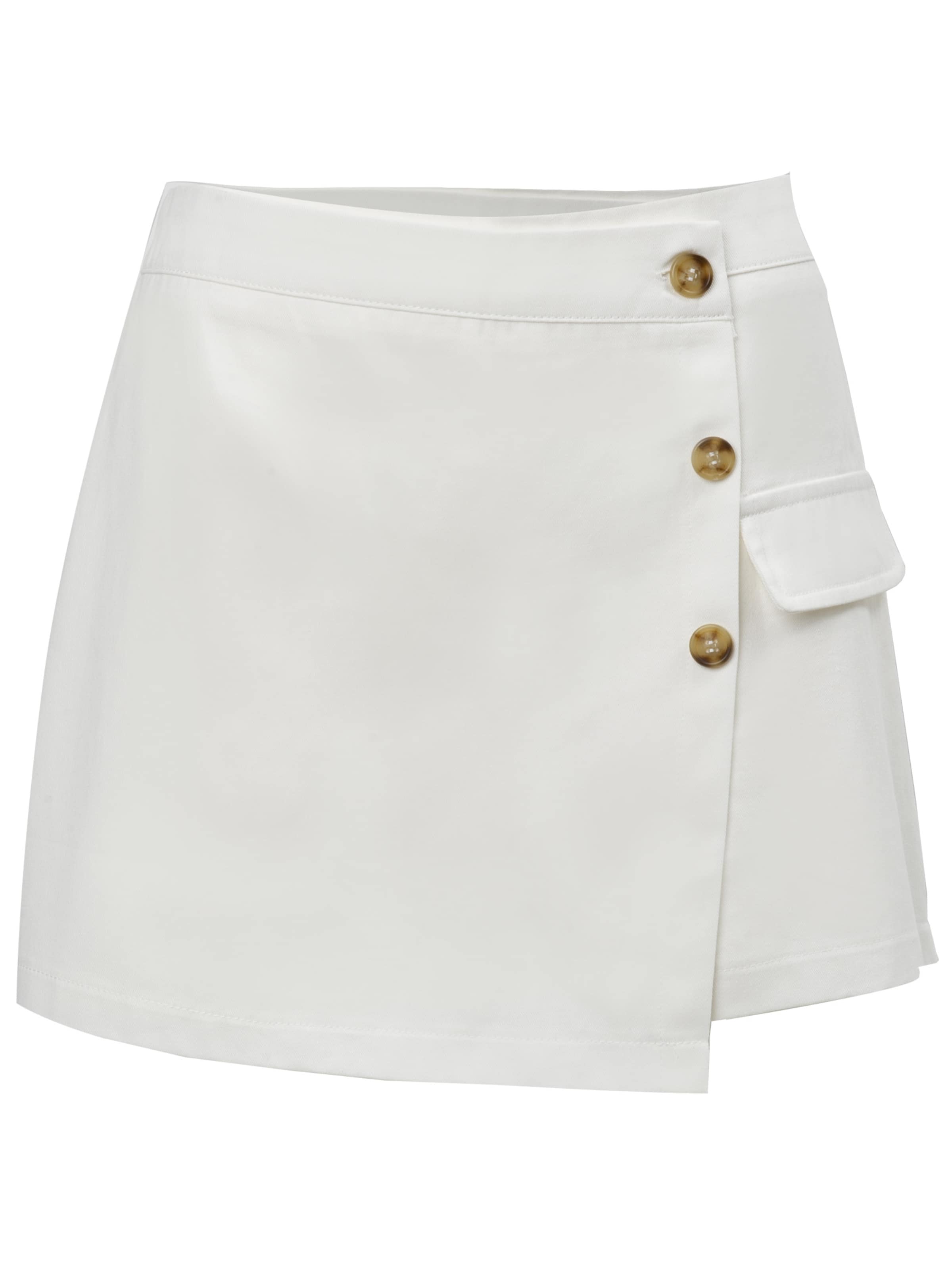 Influencer Loose fit Trousers in White: front