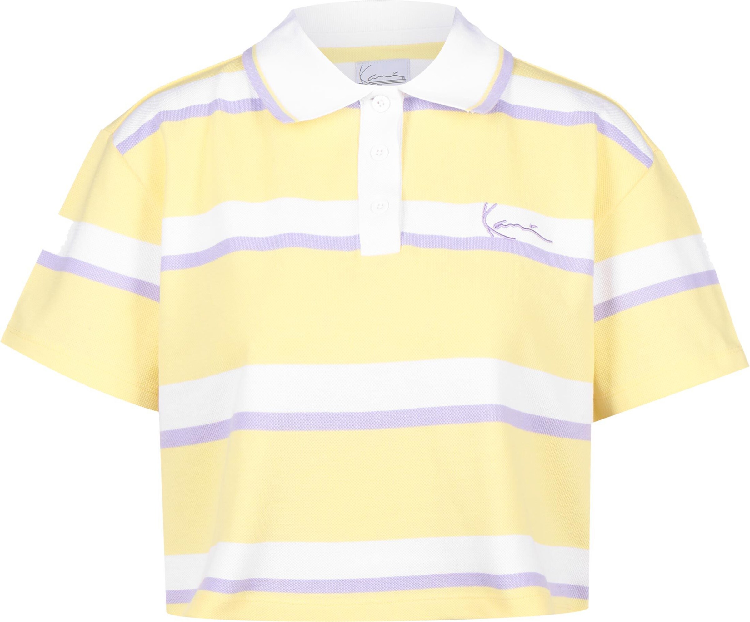 T-shirt Karl Kani en jaune : devant