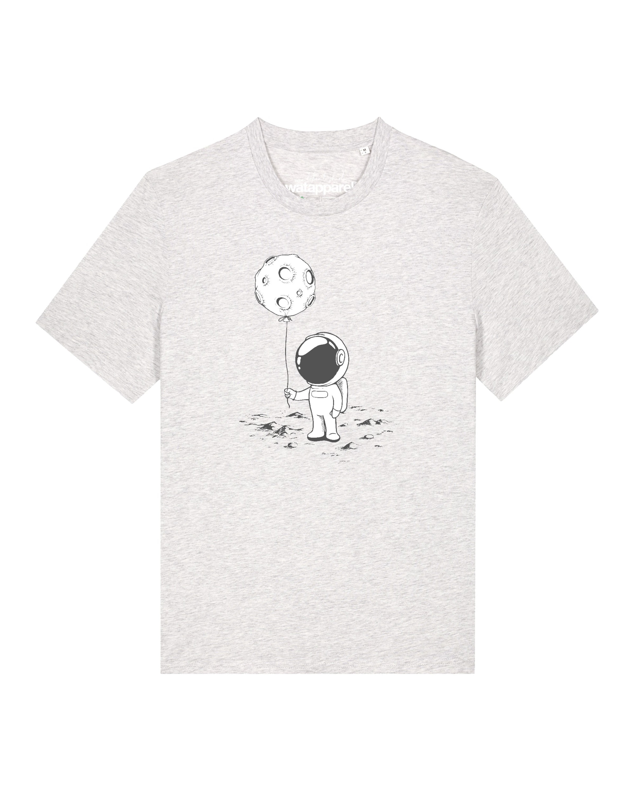 T-Shirt 'Kleiner Astronaut Mit Luftballon' Watapparel en blanc : devant