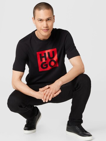 HUGO Shirt 'Daltor' in Black