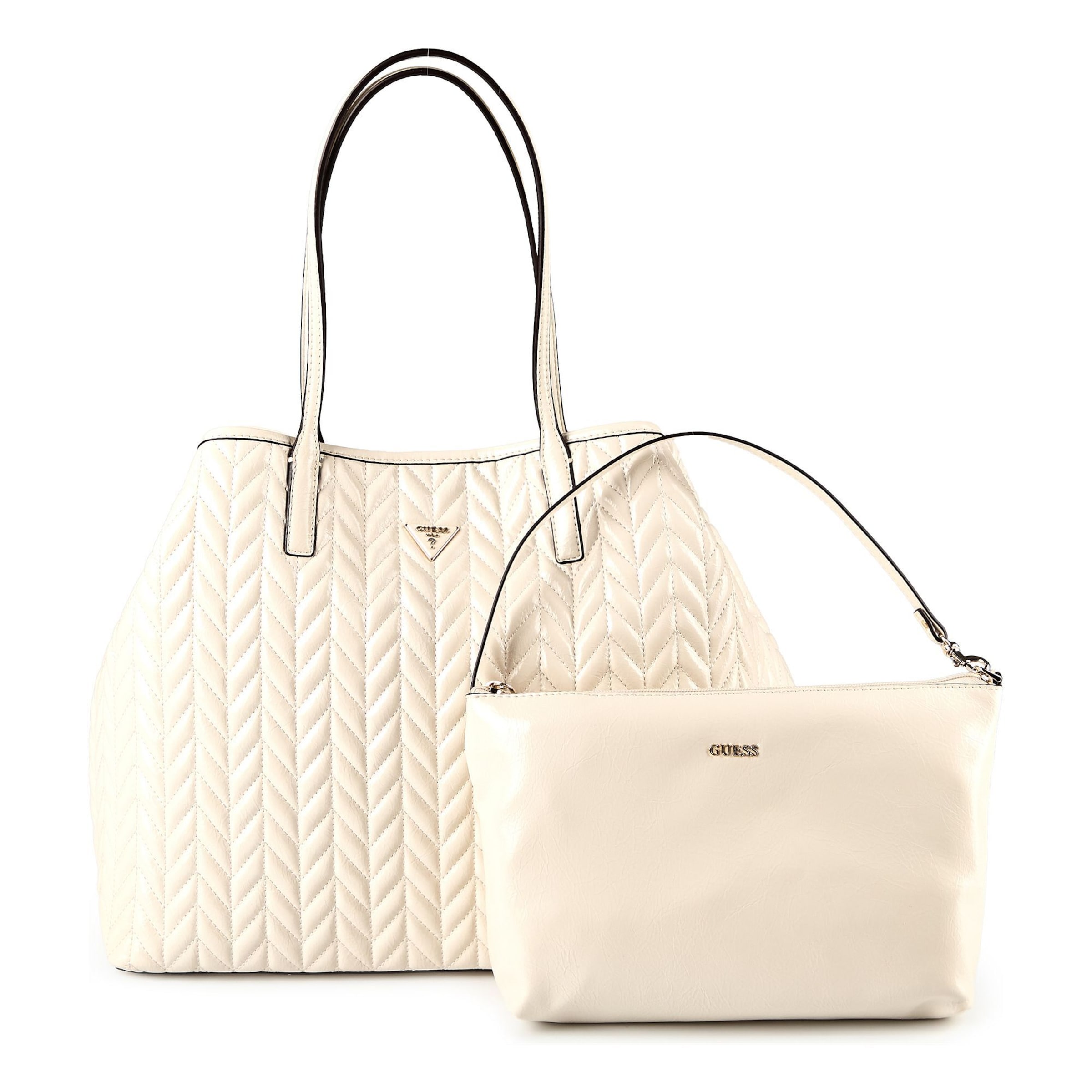 Borsa a spalla 'Cheryl ' di GUESS in beige: frontale