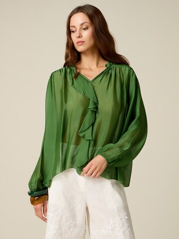 oltre Blouse in Green
