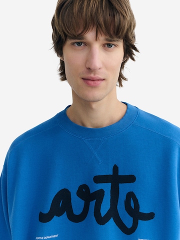 Thinking MU Sweatshirt 'Jadewon' in Blau