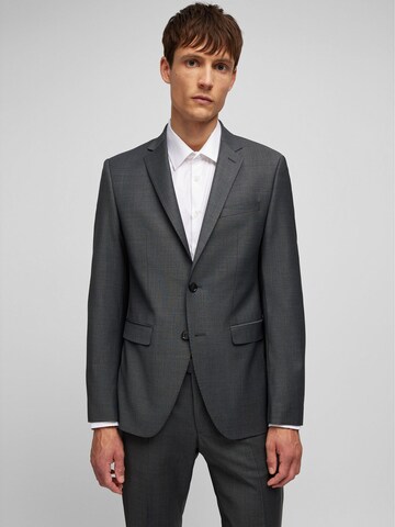 HECHTER PARIS Slim fit Business blazer in Grey: front