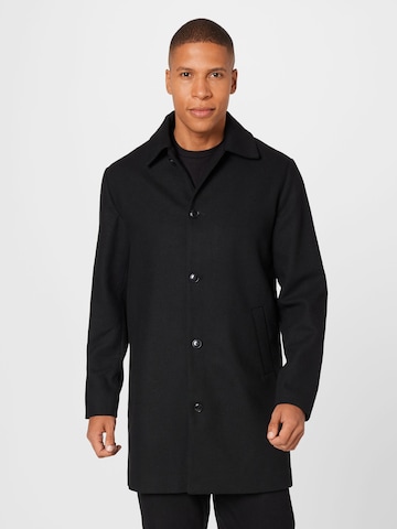 Manteau mi-saison JACK & JONES en noir : devant