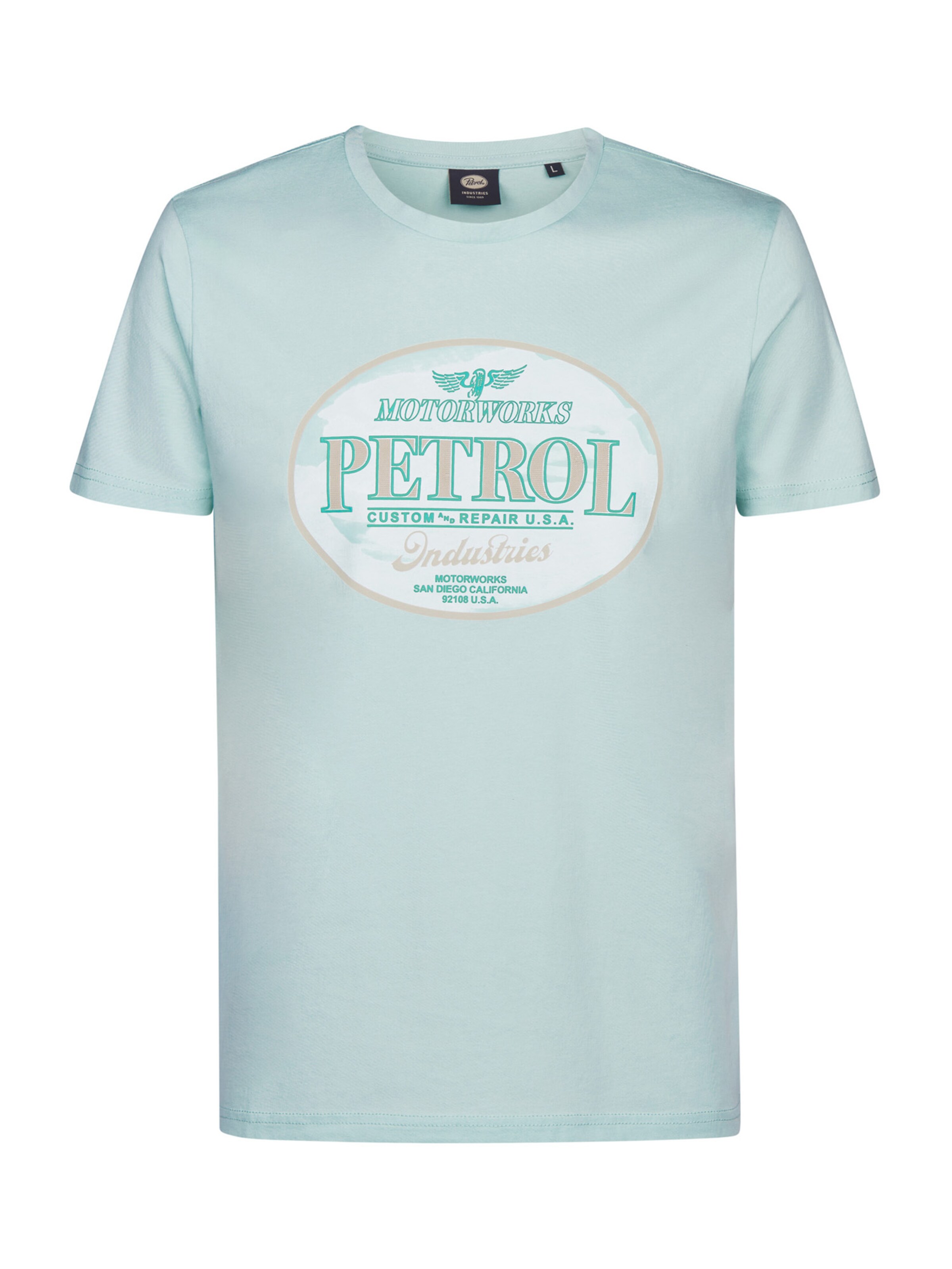 Petrol Industries T-shirt i grön: framsida