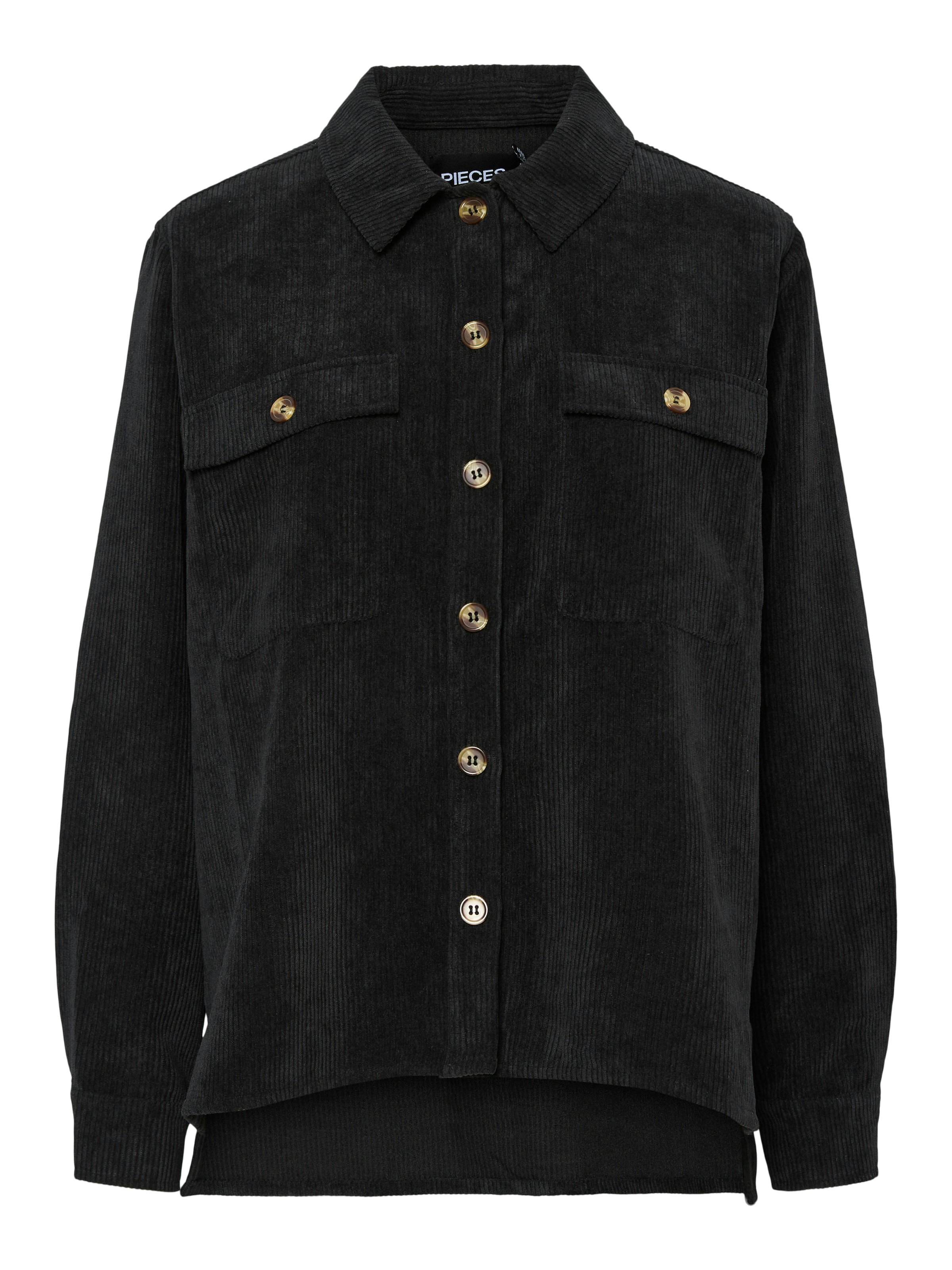 PIECES Blouse 'PCEFFI' in Black: front