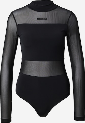 VERSTIQUE Боди-футболка в Черный: спереди