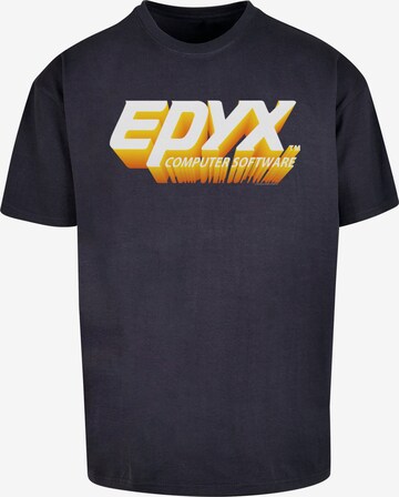 F4NT4STIC Shirt 'EPYX Logo 3D Retro Gaming SEVENSQUARED' in Blauw: voorkant