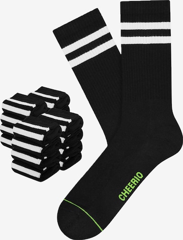 CHEERIO* Socks in Black: front