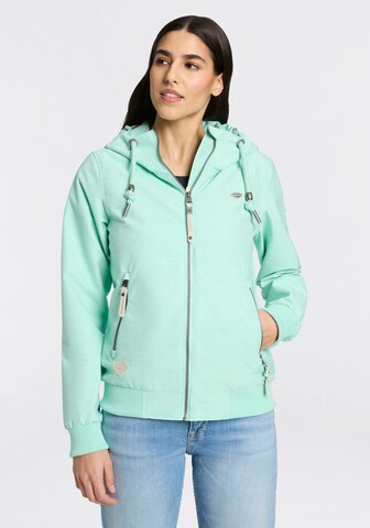 Ragwear Between-Season Jacket in Green: front