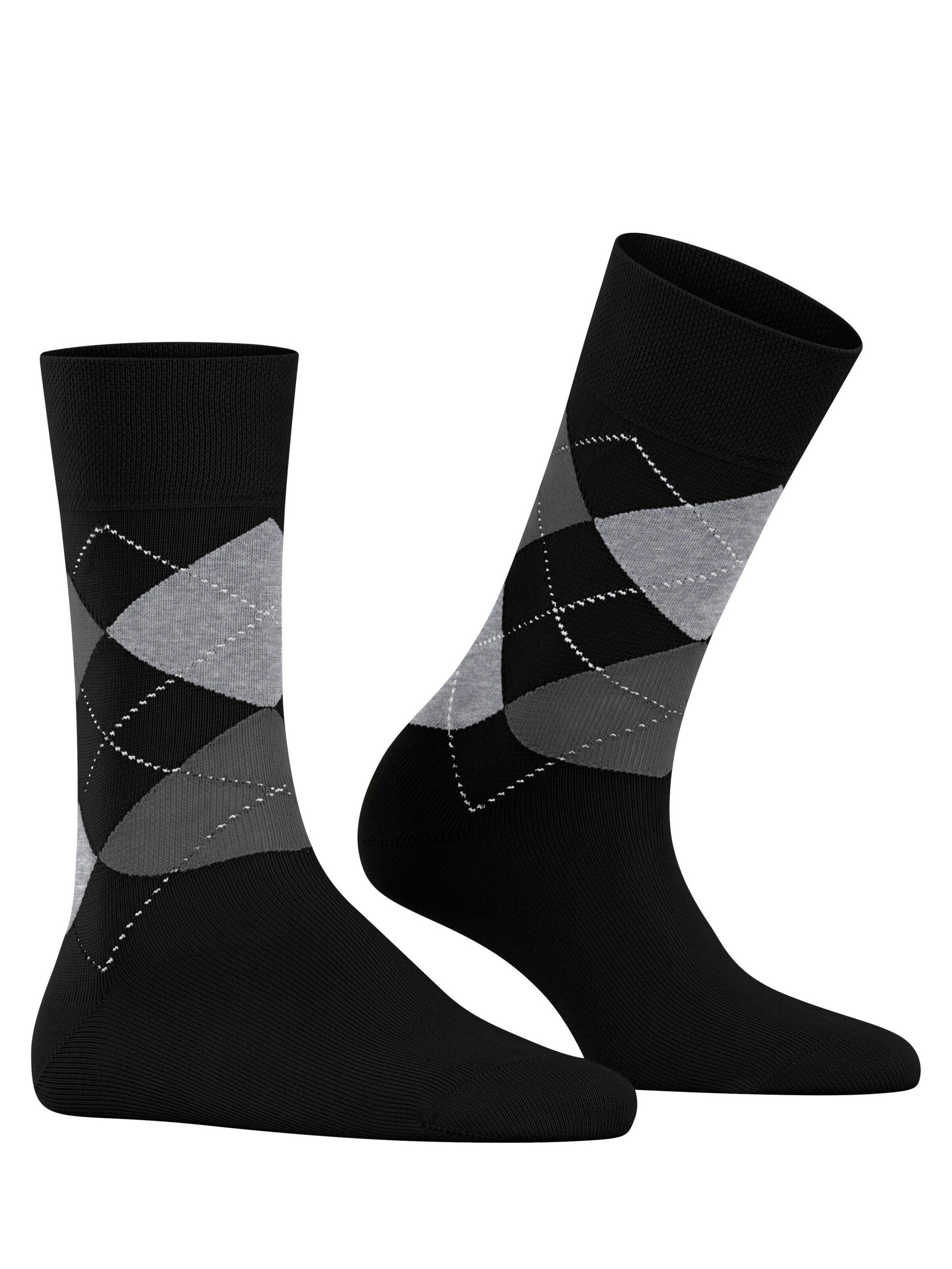 FALKE Socks 'Sensitive Argyle' in Black