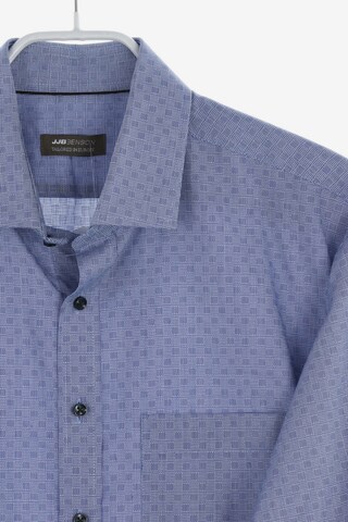 JJB BENSON Button Up Shirt in L in Blue